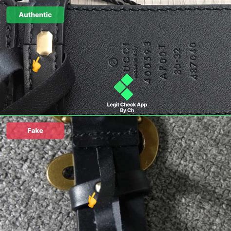 gucci belt identification number.